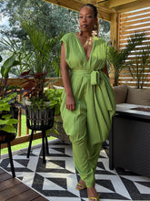 Load image into Gallery viewer, Draped &amp; Pleated Jumpsuit