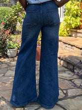 Load image into Gallery viewer, Dark Denim Flare Leg Jean