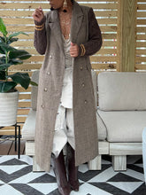 Load image into Gallery viewer, Herringbone Cable Knit Sleeve Coat