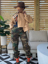 Load image into Gallery viewer, Side Button Utility Sweater - Camel