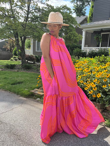 Pretty Swirl Print Sundress