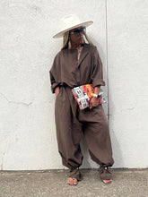 Load image into Gallery viewer, Oversized Balloon Jumpsuit - Mocha