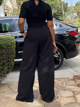 Load image into Gallery viewer, Paperbag Suspender Jumpsuit