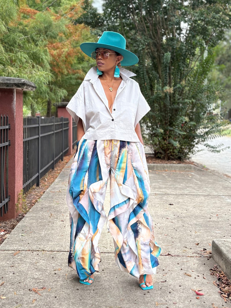 Wavy Vibes Parachute Pant