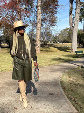 Load image into Gallery viewer, Faux Leather Side Zipper Trouser Shorts