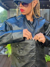 Load image into Gallery viewer, Faux Leather Napoleon Jacket