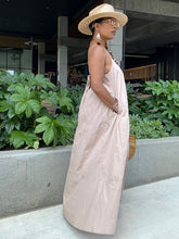 Load image into Gallery viewer, Poplin Tie Back Tent Midi