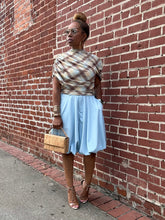 Load image into Gallery viewer, Plaid Overlay Cape Top