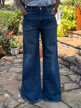 Load image into Gallery viewer, Dark Denim Flare Leg Jean