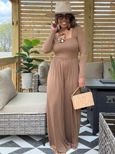 Load image into Gallery viewer, Deep V Twist Back Jumpsuit