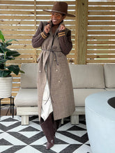 Load image into Gallery viewer, Herringbone Cable Knit Sleeve Coat