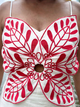 Load image into Gallery viewer, Linen Embroidered Petals Dress
