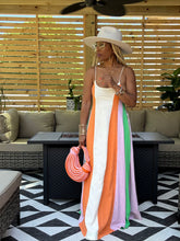 Load image into Gallery viewer, Linen Color Blocked Sundress