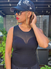Load image into Gallery viewer, Sheer Sweetheart Knit Top - Black