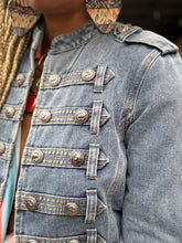 Load image into Gallery viewer, Denim Napoleon Jacket