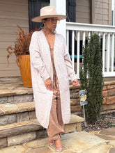 Load image into Gallery viewer, Midi Soft Knit Duster - Taupe Mix