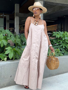 Poplin Tie Back Tent Midi