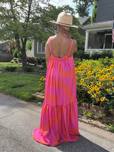 Pretty Swirl Print Sundress