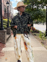 Load image into Gallery viewer, Camo Denim Cape Jacket (Small - XL)