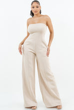 Load image into Gallery viewer, Strapless Heavy Fleece Jumpsuit - Available in Black or Creamy Beige