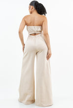 Load image into Gallery viewer, Strapless Heavy Fleece Jumpsuit - Available in Black or Creamy Beige