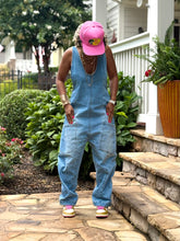 Load image into Gallery viewer, Deep U-Neck Denim Jumper
