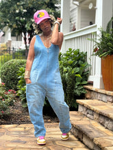 Load image into Gallery viewer, Deep U-Neck Denim Jumper