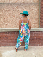 Load image into Gallery viewer, Cropped Paint Denim Overalls