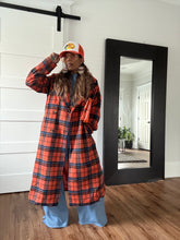 Load image into Gallery viewer, Plaid Double Breasted Coat