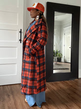 Load image into Gallery viewer, Plaid Double Breasted Coat