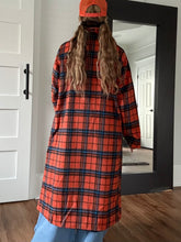 Load image into Gallery viewer, Plaid Double Breasted Coat