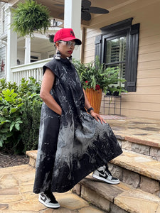 Pixelated Spilled Bleach Midi