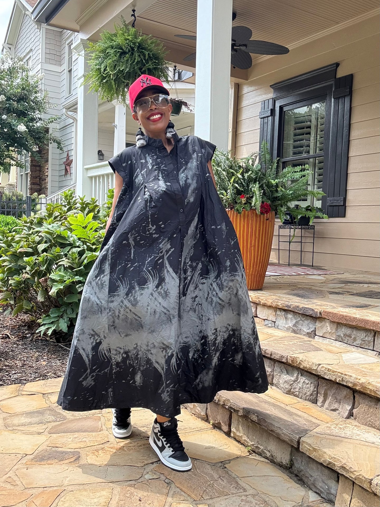Pixelated Spilled Bleach Midi