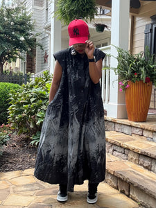 Pixelated Spilled Bleach Midi