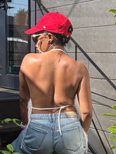 Load image into Gallery viewer, Fuzzy Fringe Open Back Top