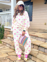 Load image into Gallery viewer, Cotton Candy Polka Dot Sweatsuit
