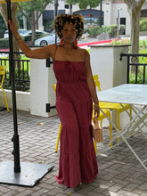 Load image into Gallery viewer, Crinkle Gauze Tiered Jumpsuit