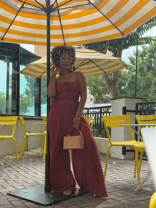 Crinkle Gauze Tiered Jumpsuit