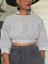 Load image into Gallery viewer, Pinstripe Seersucker top