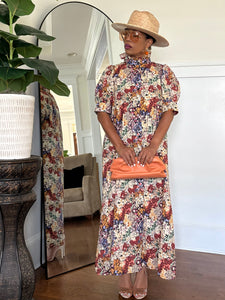 Botanical Poplin Dress