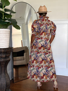 Botanical Poplin Dress