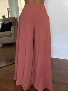 Terracotta Wide Leg Pants
