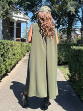 Load image into Gallery viewer, Cut Out Design Shirt Dress - Olive