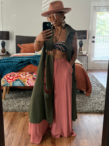 Terracotta Wide Leg Pants