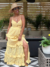 Load image into Gallery viewer, Lace Tiered Ruffle Sundress