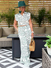 Load image into Gallery viewer, Tropic Vines Pant Set - Emerald