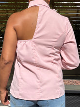 Load image into Gallery viewer, Open Arm Rose Button Up - Blush Pink