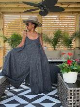 Load image into Gallery viewer, Cropped Denim Palazzo Jumper