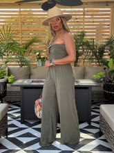 Load image into Gallery viewer, Twist Front Strapless Jumpsuit