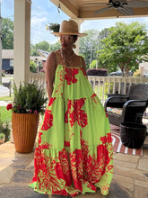 Load image into Gallery viewer, Flowy Floral Maxi Dress